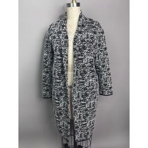 Philosophy Black Heathered Textured Shacket Jacket Small Medium